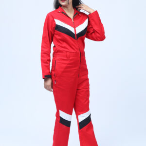 Women's Flame Resistant Coverall with Reflective Stripe and Tool Pockets