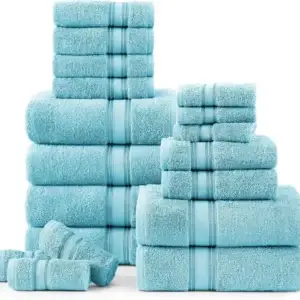 Luxury 6pc Quick-Dry Turkish Cotton Bath Towel Set Quick-Dry Towel Durable Eco-Friendly Wholesale Towel